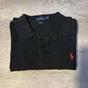 Polo Ralph Lauren Shirt Men’s XL Polo Black Red Pony 100% Cotton